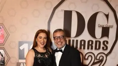 شريف منير وابنته على ريد كاربت دير جيست لأول مره بعد التصالح