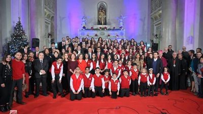 حفل ترانيم عيد الميلاد المجيد بكنيسة القديس يوسف للآباء الفرنسيسكان بوسط البلد