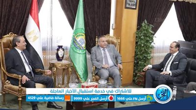 محافظ الإسماعيلية ورئيس الرعاية الصحية يستقبلان الأمين العام لمجلس الضمان الصحي السعودي 