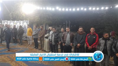 الحزن يخيم على قريته.. الأهالي يتوافدون على عزاء محمد الأمين بمسقط رأسه في بني سويف (فيديو وصور)