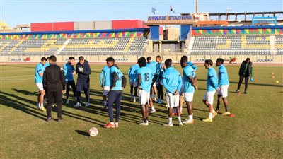 أسوان يختتم تدريباته استعدادا لملاقاة إنبي بالجولة التاسعة