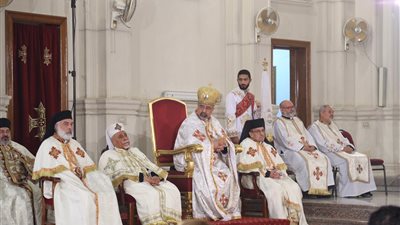 مندوب من الرئاسة يهنئ بطريرك الأقباط الكاثوليك بعيد الميلاد (صور)