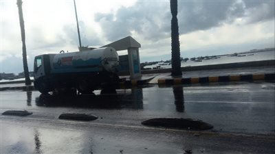 أمطار رعدية على محافظة الإسكندرية (صور)