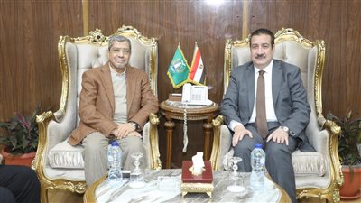 محافظ المنوفية يستقبل المهندس إبراهيم العربي لبحث أوجه التعاون المشترك