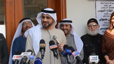 نائب سفير الإمارات بالقاهرة يشارك في حفل افتتاح دار المسنين لفناني مصر بأكتوبر