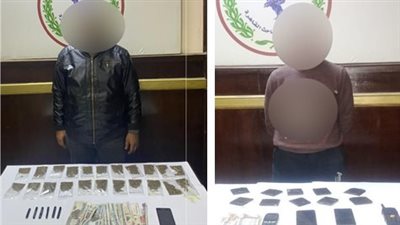 أجهزة الأمن تضبط كمية من المواد المخدرة بـ 84 ألف جنيه فى المقطم ومدينة نصر
