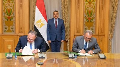 وزير الإنتاج الحربي يشهد توقيع بروتوكول تعاون مع شركة 