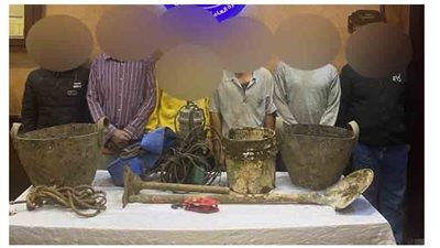 حلم الثراء السريع.. سقوط 6 متهمين بالتنقيب عن الآثار بالمطرية