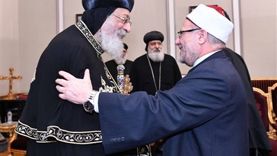 البابا تواضروس يستقبل فضيلة المفتي