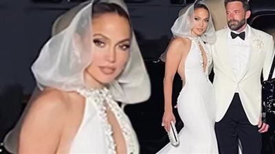 جينفر لوبيز تستعيد ذكرى زفافها بلقطات تظهر للمرة الأولى 