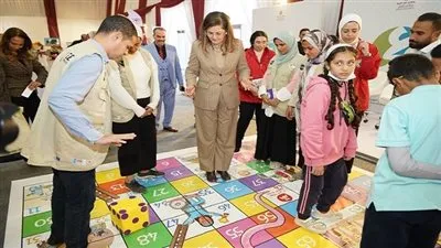 وزيرة التخطيط والتنمية الاقتصادية تشارك في افتتاح المعرض العربي للأسر المنتجة 