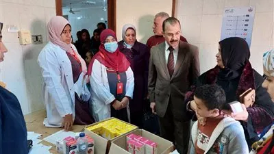 بنها تنظم قافلة طبية متكاملة بقرية ميت كنانة 