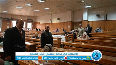  عميد كلية الآداب بالفيوم يتابع سير امتحانات الفصل الدراسي الأول 