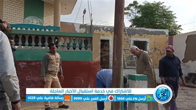 مركز أبوصوير بالإسماعيلية يواصل أعمال النظافة والإنارة العامة