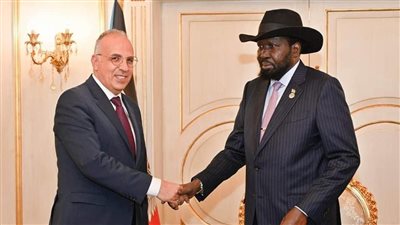 وزير الرى يلتقى رئيس جمهورية جنوب السودان