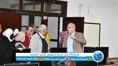 رئيس جامعة القناة يتفقد وحدة الاختبارات الالكترونية بكلية طب جراحة الفم والأسنان