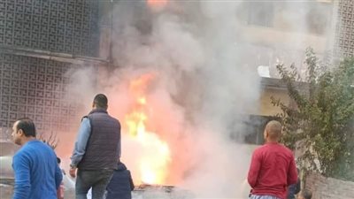 انتداب المعمل الجنائي لمعاينة حريق بالمدينة الجامعية لطالبات الأزهر (صور)