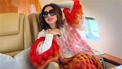 النجمة أنغام تستعرض أناقتها من داخل الطائرة في أحدث إطلالة لها (صور)