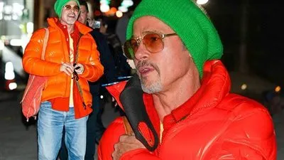 براد بيت يظهر في لقطات جديدة من تصوير Wolves