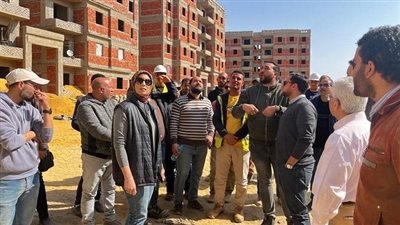 مسئولو الإسكان يتابعون الأعمال بالمبادرة الرئاسية 