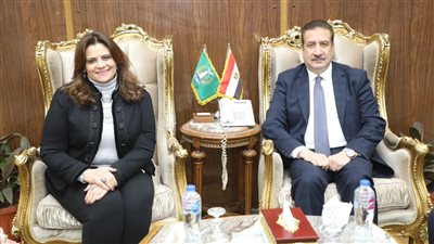 محافظ المنوفية يستقبل وزيرة الهجرة علي هامش تنفيذ المبادرة الرئاسية 