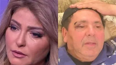 مُمسكا رأسه بسبب الجروح.. الظهور الأول لزوج علا غانم للرد على اتهاماتها له بالاعتداء عليها 