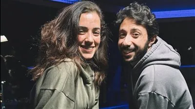 آية سليم تنشر صورًا لها برفقة يوسف الكدواني من كواليس 