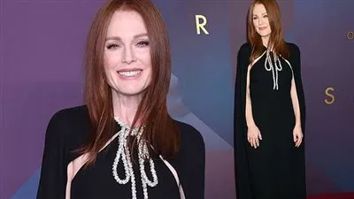 جوليان مور تحتفل بالعرض الخاص لفيلم Sharper