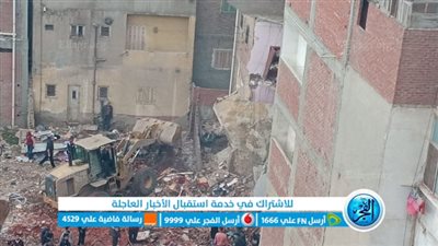 إخلاء 4 عقارات مجاورة لمنزل دمنهور المنهار (فيديو وصور)