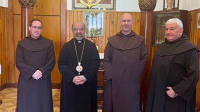 بطريرك الأقباط الكاثوليك يستقبل الرئيس العام للرهبنة الكرملية