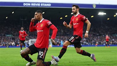 شاهد ملخص أهداف مباراة مانشستر يونايتد أمام ليدز يونايتد في الدوري الإنجليزي