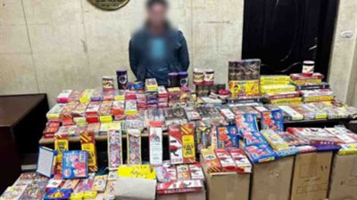 ضبط أكثر من مليون قطعة ألعاب نارية بالجمالية