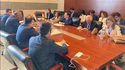 شكري يلتقي وزير خارجية إسبانيا على هامش اجتماعات الاتحاد الأفريقي