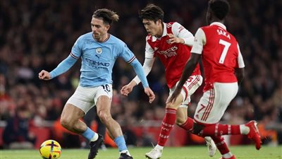 شاهد الآن هدف جريليش في شباك آرسنال.. تقدم مانشستر سيتي 2-1