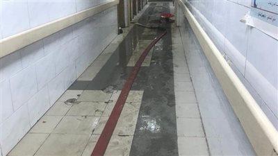 حريق هائل بمخزن في مستشفى المحلة العام