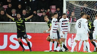 أمام أعين إمام عاشور.. سبورتنج لشبونة يسجل الهدف الأول أمام ميتييلاند بالدوري الأوروبي