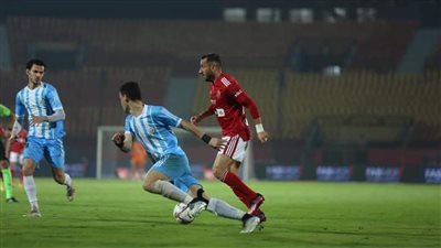 أحمد رشيد يسجل هدف التعادل للداخلية في شباك الأهلي 