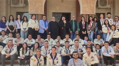 الأنبا توما حبيب يلتقي كشافة الإيبارشية