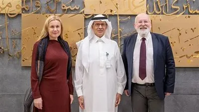 وزير الطاقة يلتقي نائب رئيس المفوضية الأوروبية ومفوض الاتحاد الأوروبي للطاقة
