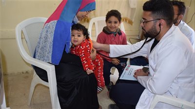 جامعة حلوان تنظم قافلة طبية بمنطقة المعصرة البلد