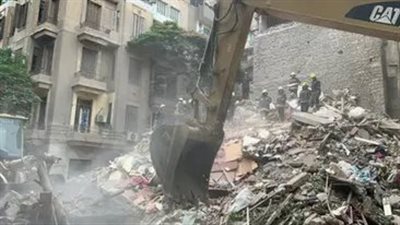انهيار جزئي لطابقين من عقار ببولاق أبو العلا في القاهرة