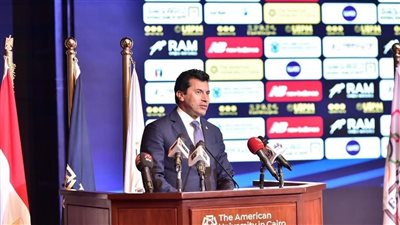 وزير الرياضة يشهد المؤتمر الصحفي الخاص باستضافة مصر أولى بطولات كأس العالم للخماسي الحديث 2023