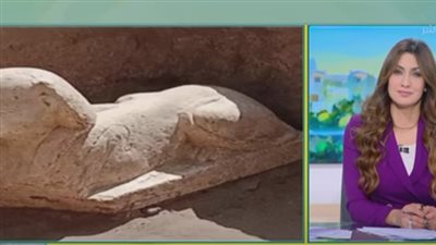 أستاذ آثار يكف تفاصيل اكتشاف تمثال لأبو الهول في معبد دندرة (فيديو)