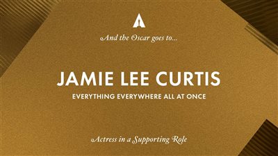 جيمي لي كورتيس تفوز بجائزة أفضل ممثلة بدور مساعد في حفل الأوسكار  Oscars 2023