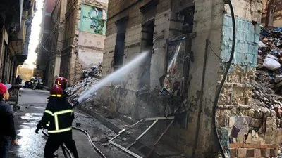 اندلاع حريق داخل مصعد كهربائي بأكتوبر