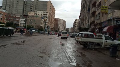 سقوط أمطار غزيرة على شوارع الإسكندرية (صور)
