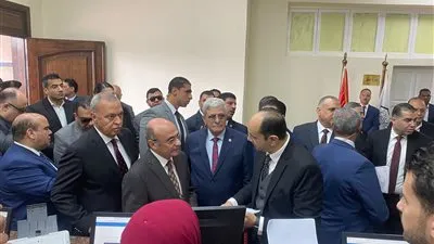 صور.. وزير العدل يفتتح مجمع النيابات الإدارية بمجمع مواقف مدينة بنها