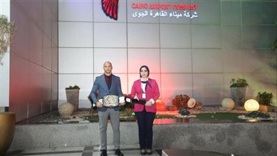 مطار القاهرة الدولي يستقبل البطل العالمي محمد أبو ستيت
