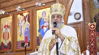 البابا تواضروس يترأس صلوات خميس العهد من دير مارمينا بكنج مريوط