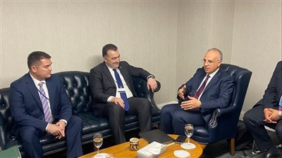 وزير الري يلتقي نظيره الطاجيكي لبحث التعاون المشترك في تنظيم الأحداث الأممية الخاصة بالمياه 